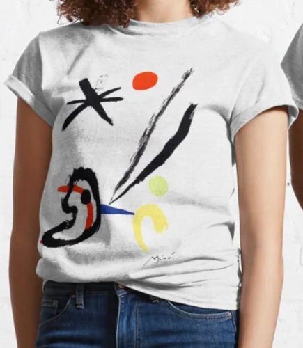 Miro Painting T shirt Art T shirt  100% Premium Cotton