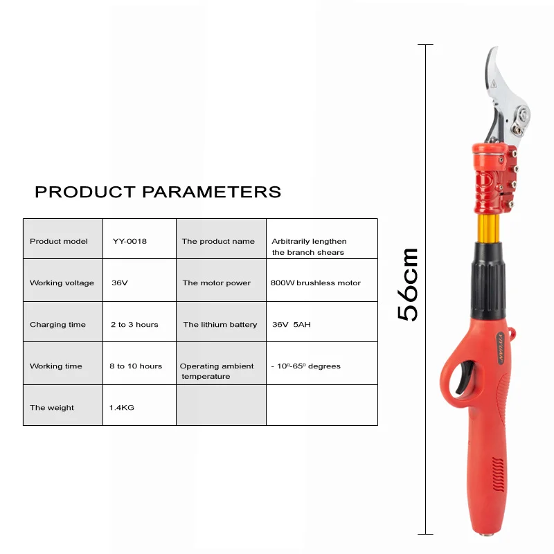 Extended Branch Scissors Pruning Shear Electric Gardening