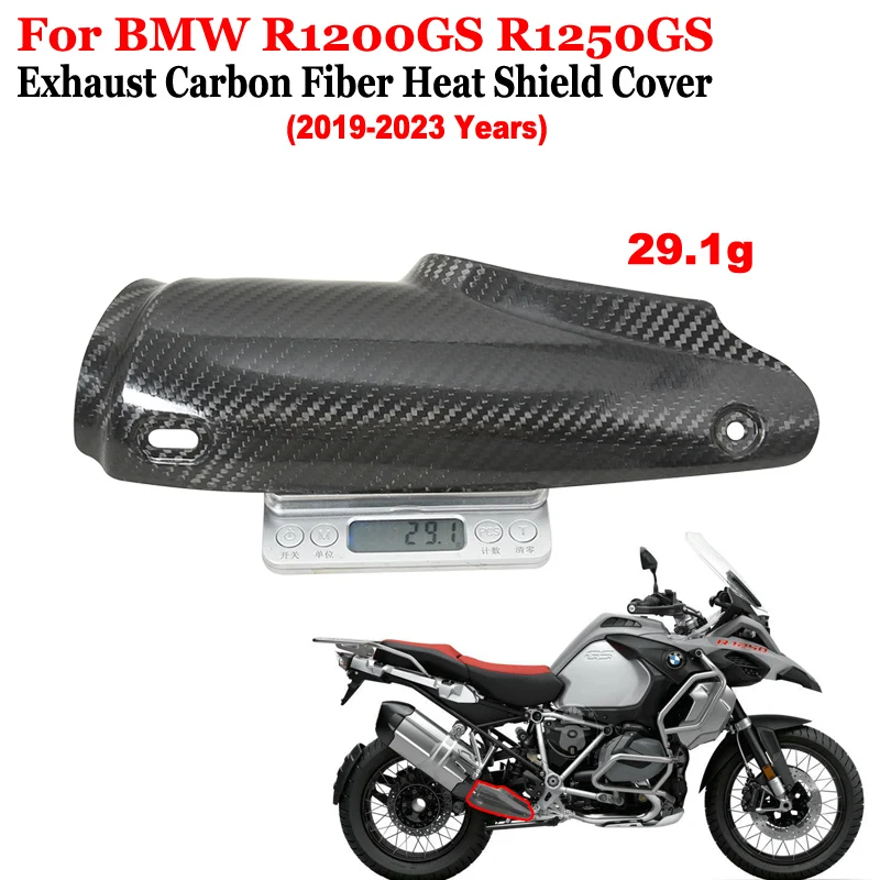 

Slip On For BMW R1200GS R1250GS 2013 - 2023 Motorcycle Exhaust Pipe Escape Muffler Protector Carbon Fiber Heat Shield Cover