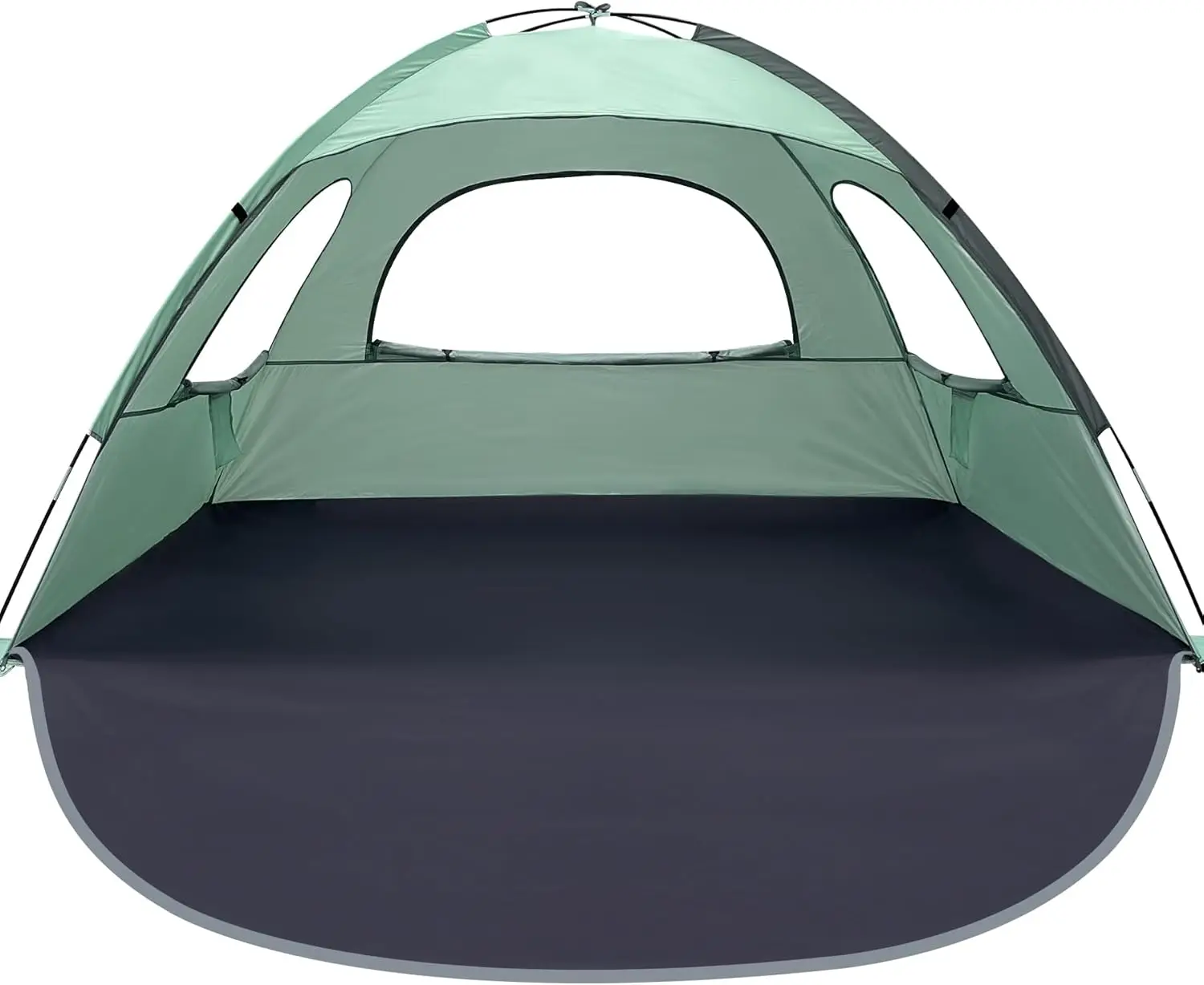 

Beach Tent Anti-UV Portable Sun Shade Shelter for 3/4/6/8 Person, Extendable Floor with 3 Ventilating