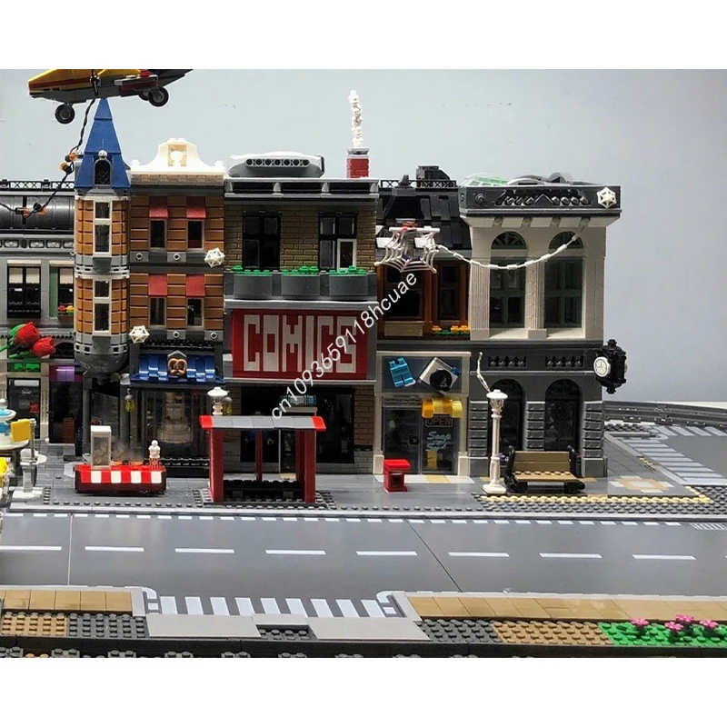 979pcs MOC Modular Comicbook Store Building Model blocks idea Education Assemble Birthday toys Christmas gifts