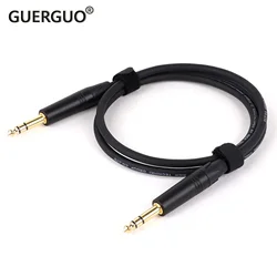 Multiple colors 6.35mm 1/4 Inch TRS Male Jack to 6.35mm 1/4 Inch TRS Male Jack to Straight Patch Cable For Guitar Microphones