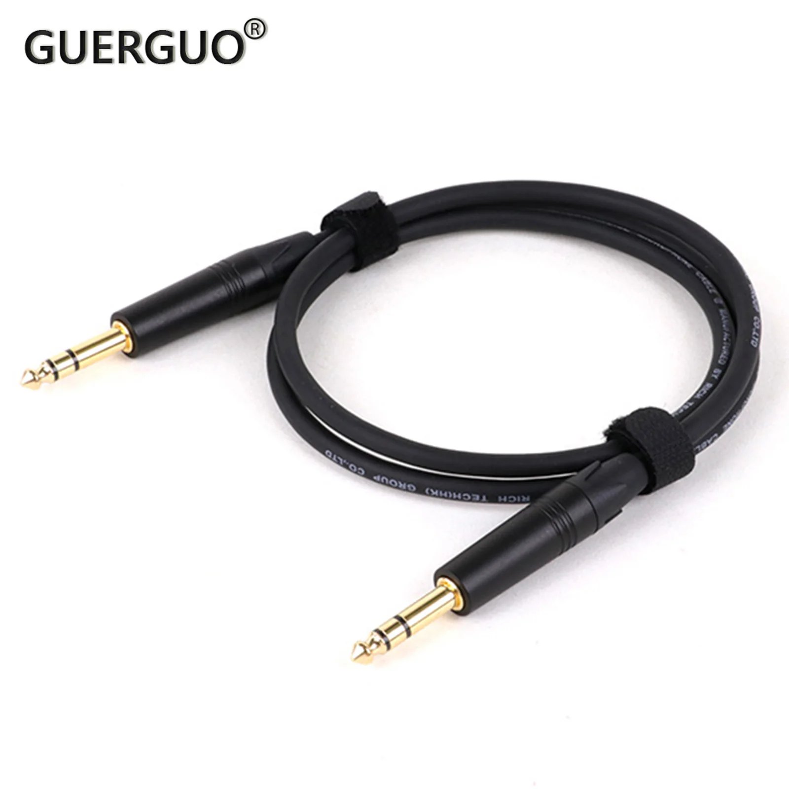 Multiple colors 6.35mm 1/4 Inch TRS Male Jack to 6.35mm 1/4 Inch TRS Male Jack to Straight Patch Cable For Guitar Microphones