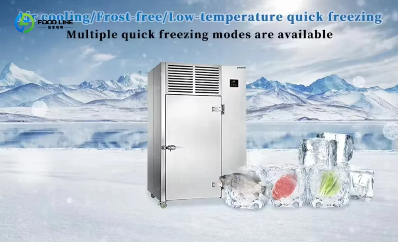 

Индивидуальная коммерческая морозильная камера для овощей, фруктов, еды, кондитерских изделий, морепродуктов, быстрая быстрая замерзка, режим воздушного охлаждения