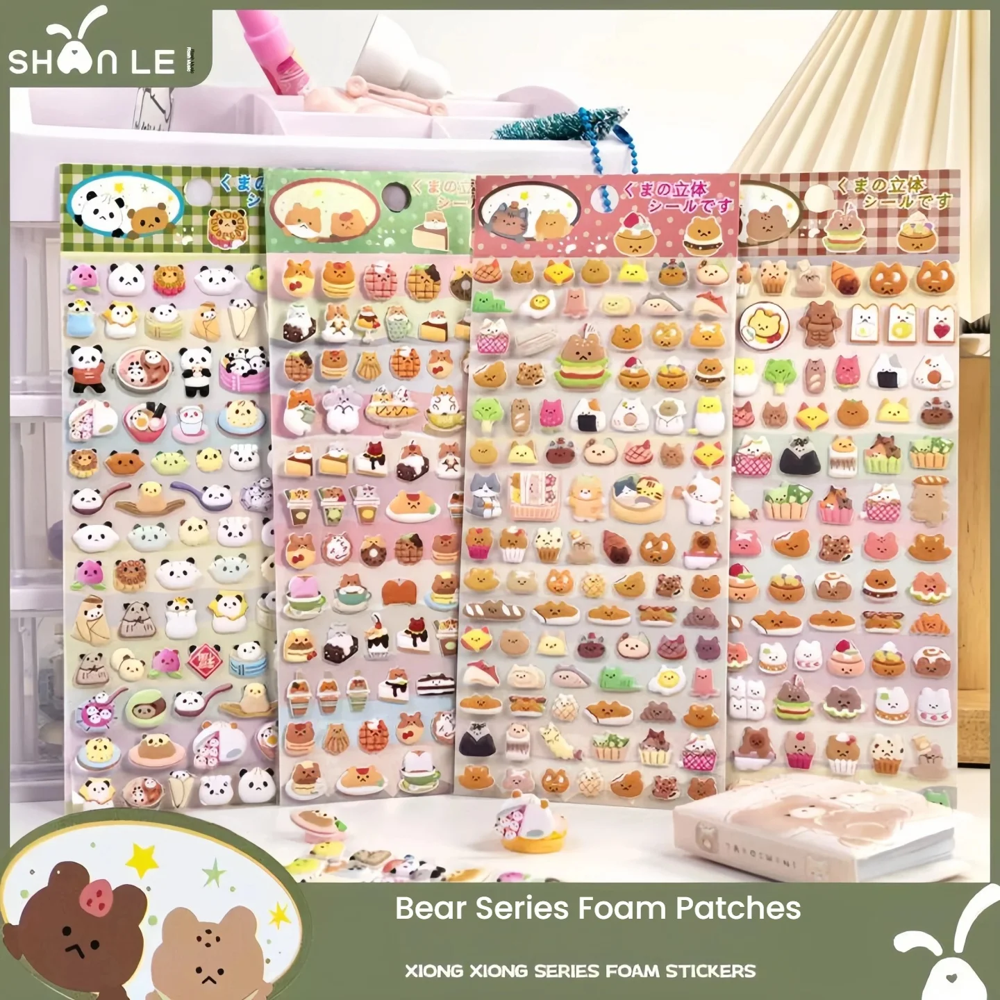 

Наклейки с пандами, 3D объемные мультяшные наклейки, милые объемные наклейки с животными для DIY-декора телефонов и скрапбукинга, наклейки-поощрения, 3D