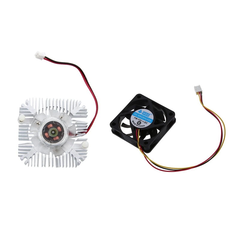 PC VGA Video Card 2 Pin Cooler Cooling Fan Heatsink 4800 RPM With 60X 60X15mm 3 Pins Cooling Fan W Metal Finger Guards