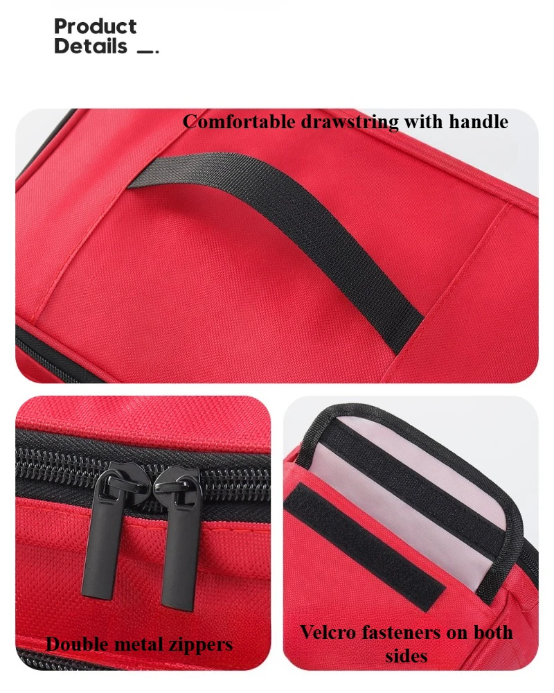 Large Capacity Travel Medicine Storage Bag, Portable Emergency Kit, Partition Design, Medical Case, Home First Aid Kit image 3