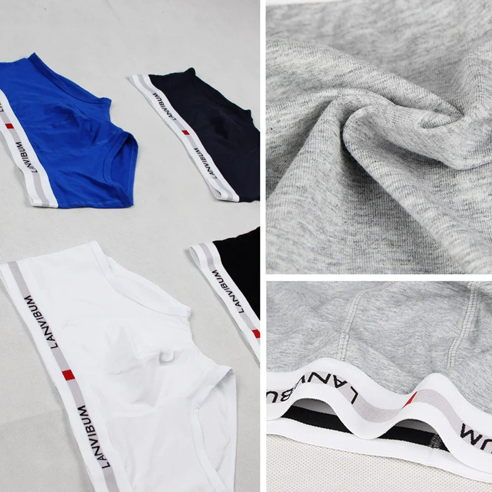 Cotton U Pouch Underwear Panties Skin Friendly Soft Boxers Shorts Breathable Casual Basic Man Oversized Underpants