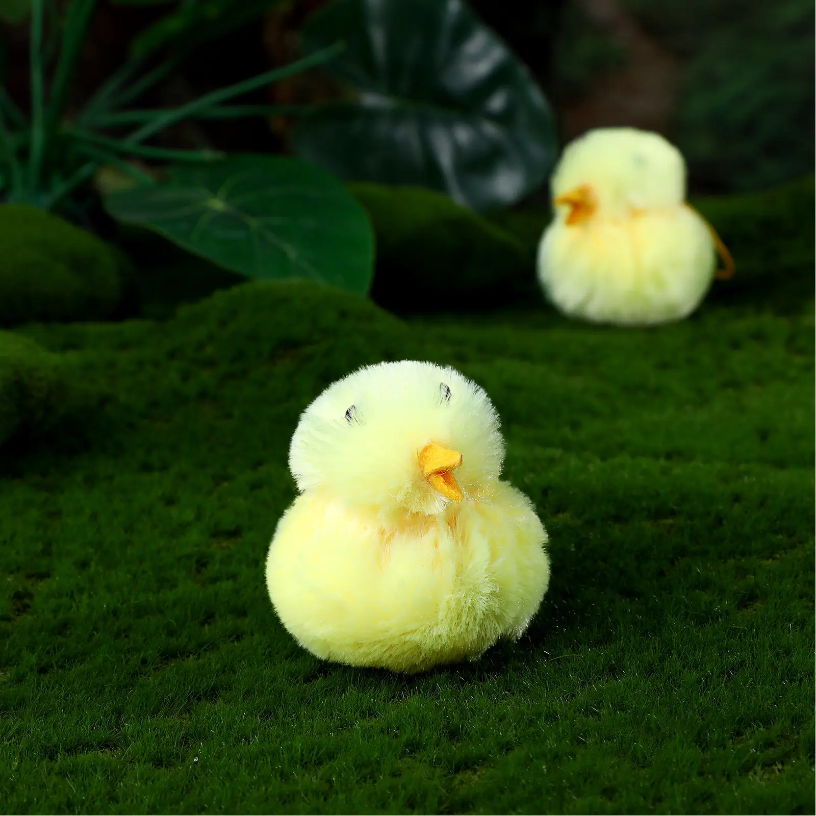 

1Set Easter Small Chick Decorations Soft Stuffed Chicken Nest Home Decor Kids Playtime Accessories Chicken