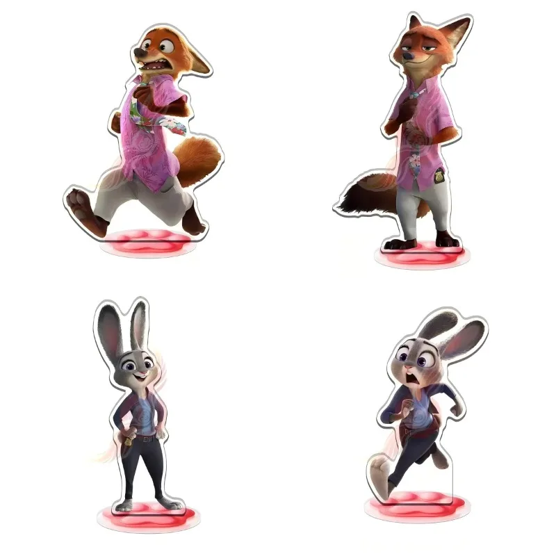 أحدث زخرفة على شكل سطح المكتب من الأكريليك من نوع "Zootopia 2" Judy and Nick، هدية للمروحة، منتج محيطي جديد تمامًا #1