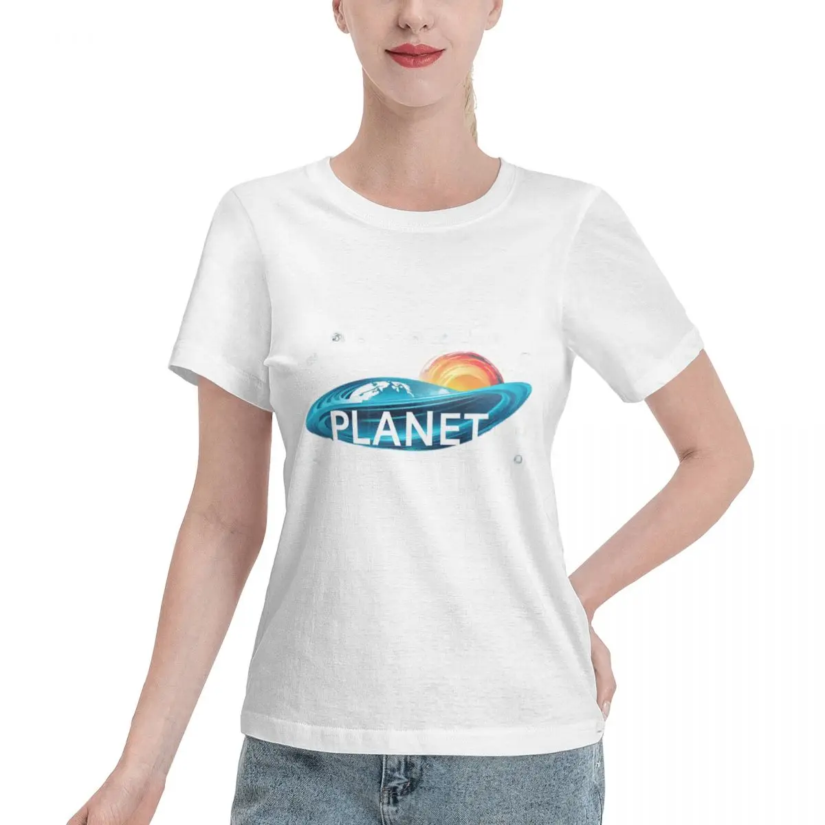 Trending Now Cool Planet Hot Topic Women's T-shirt Loose Slim Friendly Top