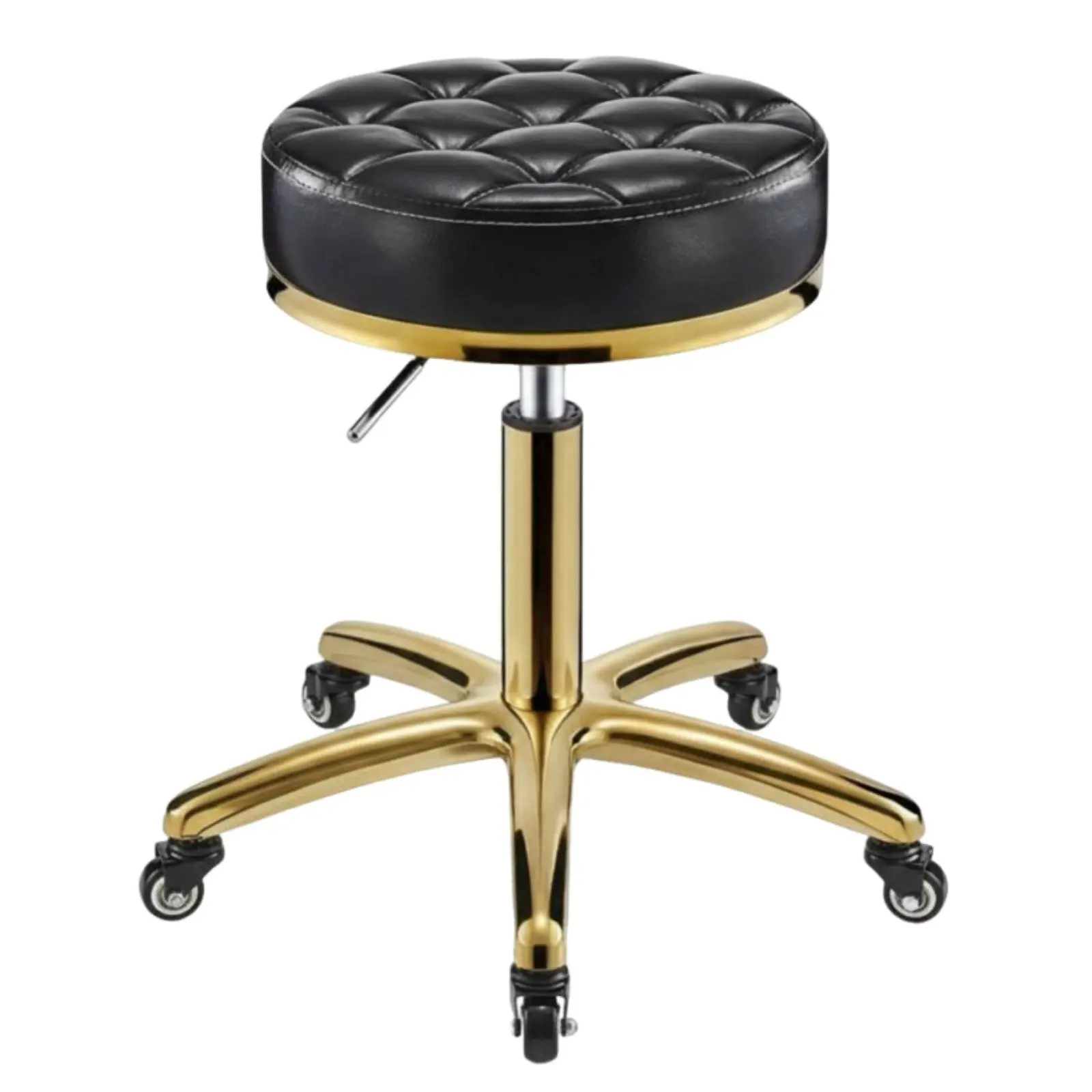 upholstered-vanity-stool-adjustable-height-upholstered-low-rear-task-seat-quiet-rolling-casters-sturdy-point-shaped-base