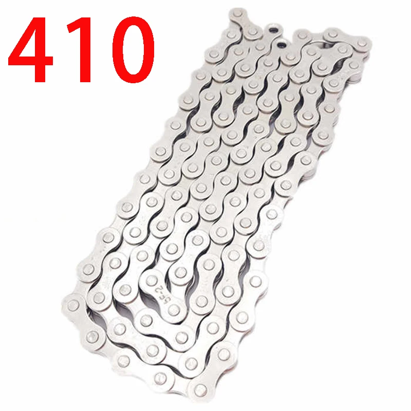 

410 104 Link Electric Bike Chain Aluminium Alloy Electric Bicycle Transmission Chain Replacement Accessories