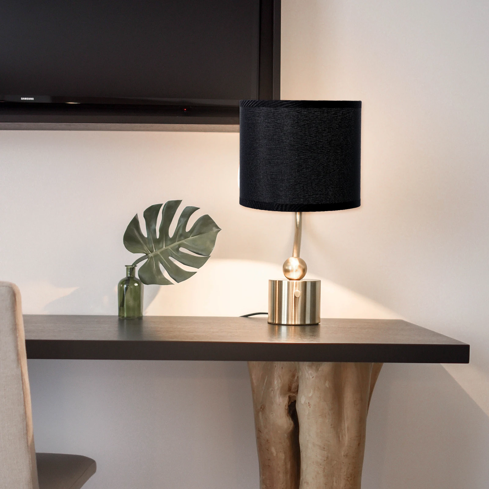 

Black Linen Lampshade Light Shell Cover Home Desk Bedroom Decorative Warm Atmosphere Lighting Accessories Lampshade