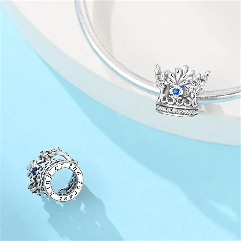 

925 Sterling Silver King Of The Forest Charms Beads For Women Fit Original Bracelet DIY Valentine's Day Jewelry Gifts