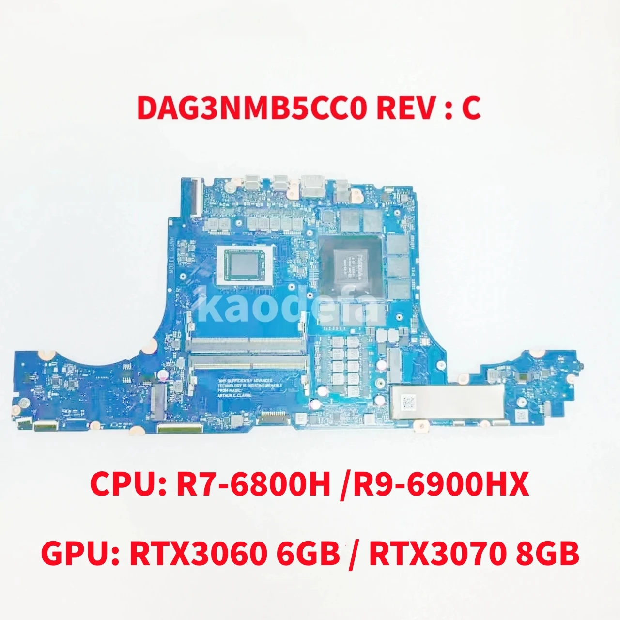 

DAG3NMB5CC0 для фотографического процессора: Материнская плата ноутбука HP/R7-6800H GPU: R9-6900HX RTX3060 6G/GN20-E3-A1 RTX3070 8G DDR4 100% Test OK