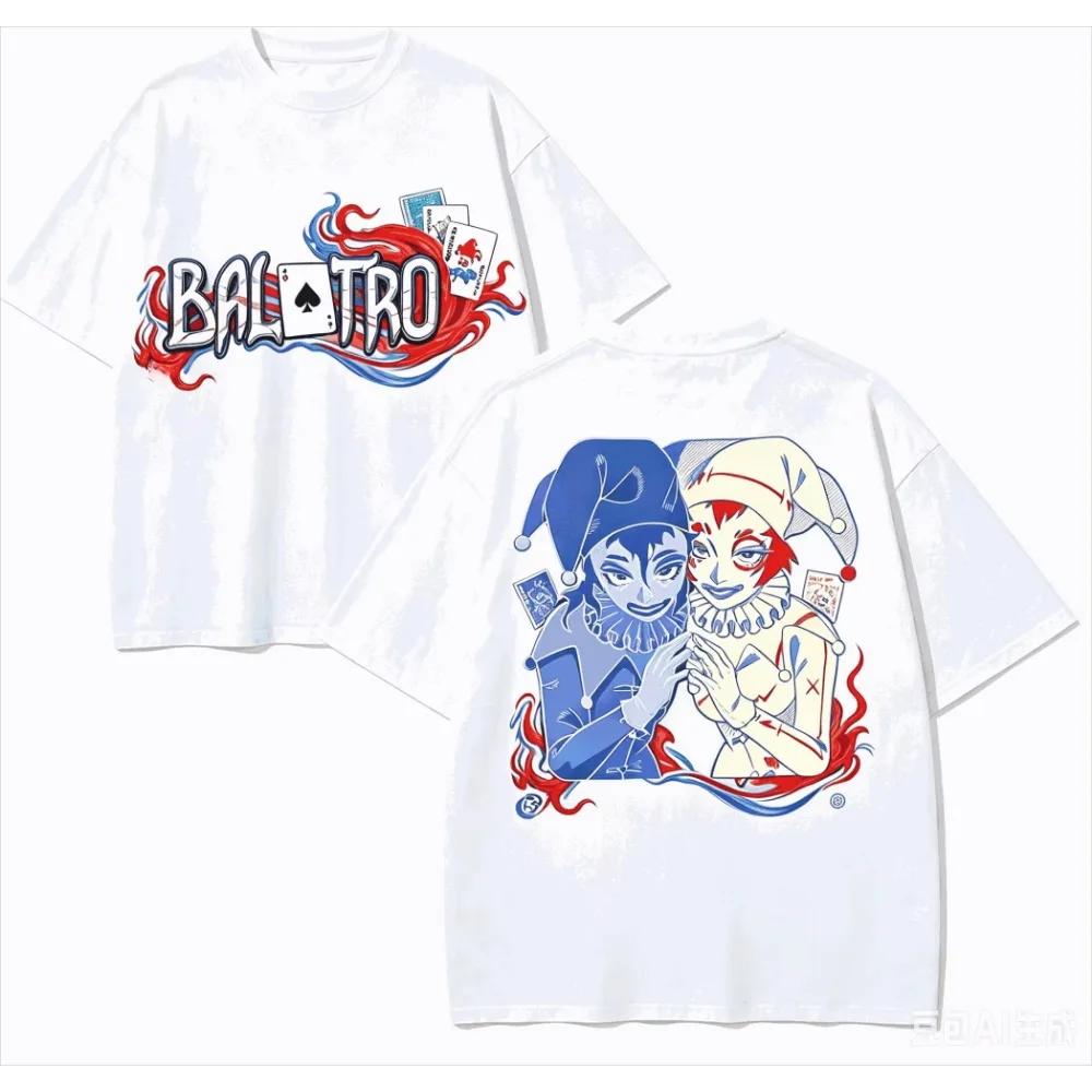 Balatro Anime Lover T-shirt Harajuku Cotton New Model High Street Retro Fashion Oversized Unisex Graphic Tee Hot Tops