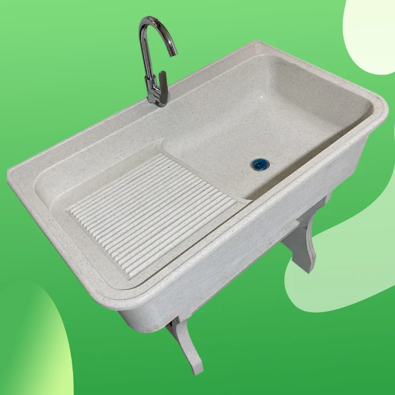 Laundry pool with washboard quartz stone laundry table integrated molding indoor and outdoor mop pool thickened laundry basin si