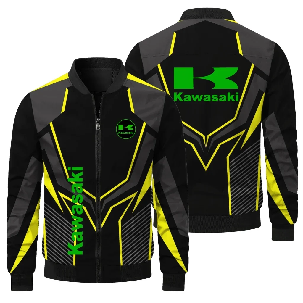 

Новинка 2025 года, мотоциклетная куртка Kawasaki в стиле ретро, гоночная куртка, ветровка, спортивная велосипедная куртка на открытом воздухе, мужская куртка, топ