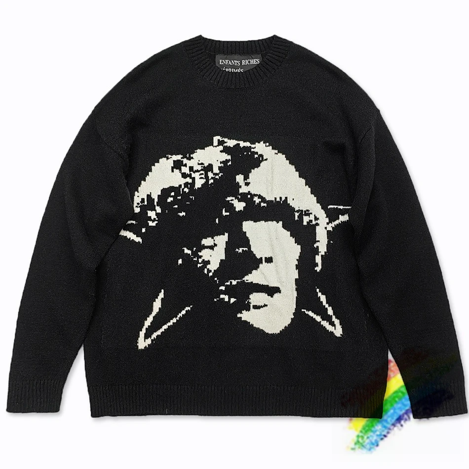

2024fw Enfants Riches Deprimes Sweater Men Women 1:1 High Quality Crew Neck Jacquard Sweatshirts