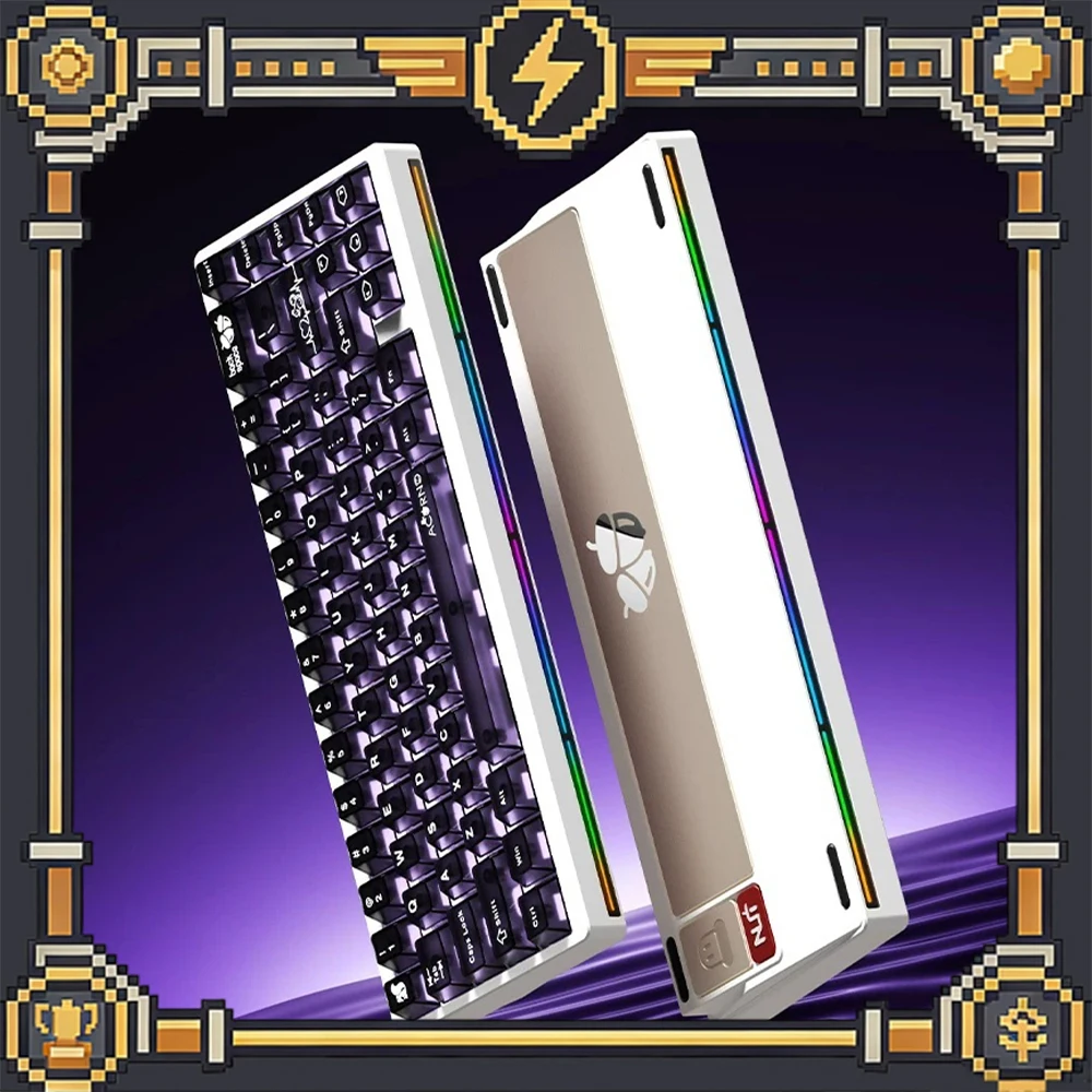 WEIKAV NUT65 Wireless Keyboard Five-Layer Luxury Muffler Filling Gaming Keyboard Three-Mode Connection Double GASKET Structure