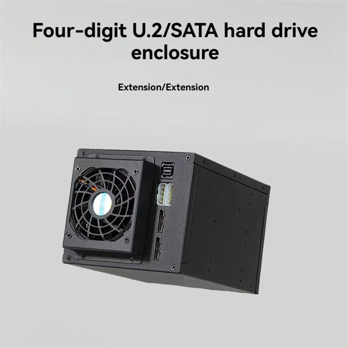 [AC18 Digital]/4-Bay 3.5inch Expansion Hard Drive Direct Connection External Hard Drive SSD Storage Enclosure for U.2/SATA Hard