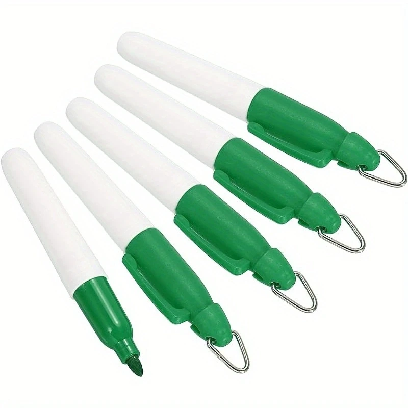 5/10 Stück Mini-Permanentmarker, Golfball-Markierungsstift mit Schlüsselanhänger-Clip für Büro, Besprechungen, Outdoor-Aktivitäten, Schule, 7 Farben – Detail 6