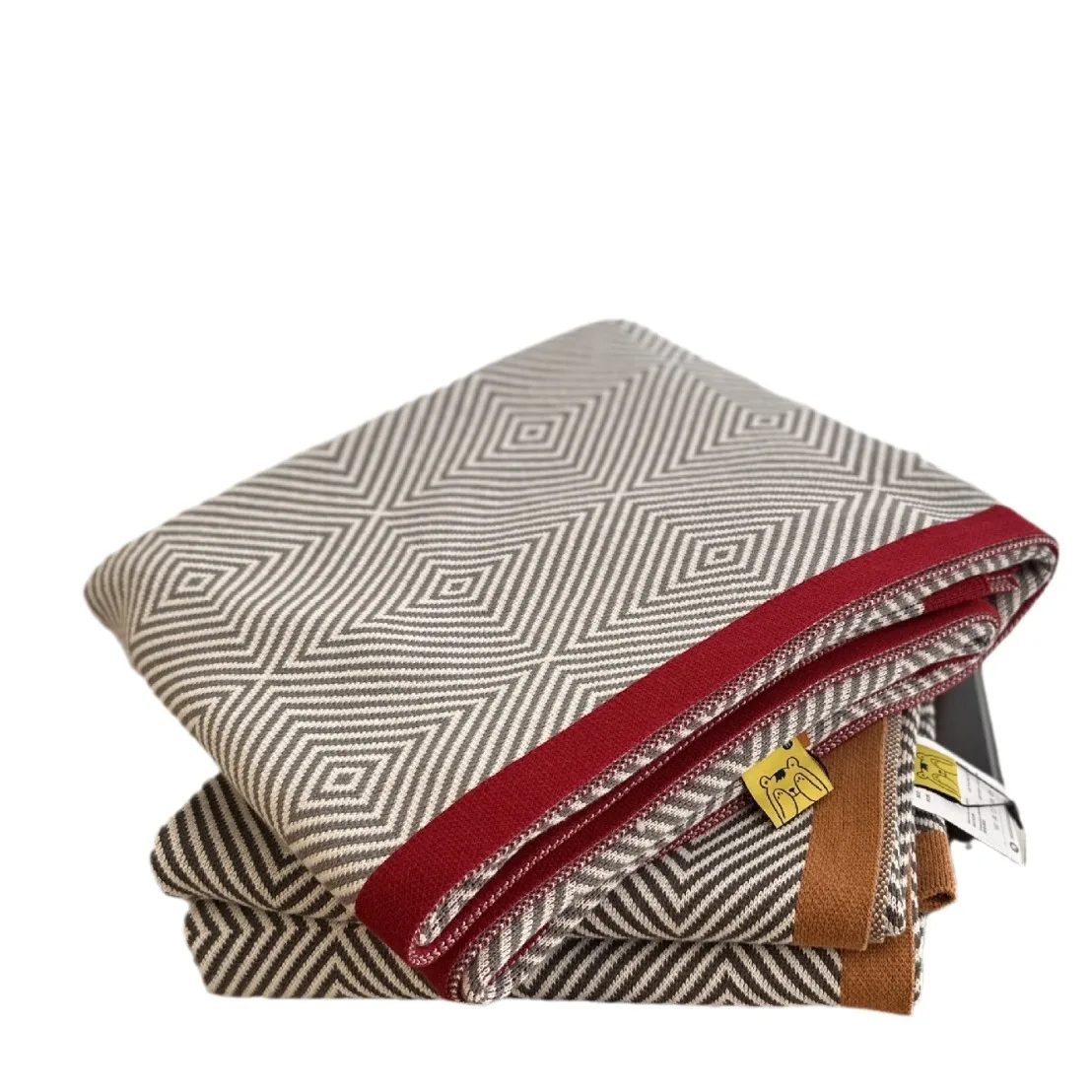 First Class Airplane Blanket - 100% Cotton Travel Throw for Office Nap Sofa&Car - Premium Soft Winter Blanket with Luxury Design