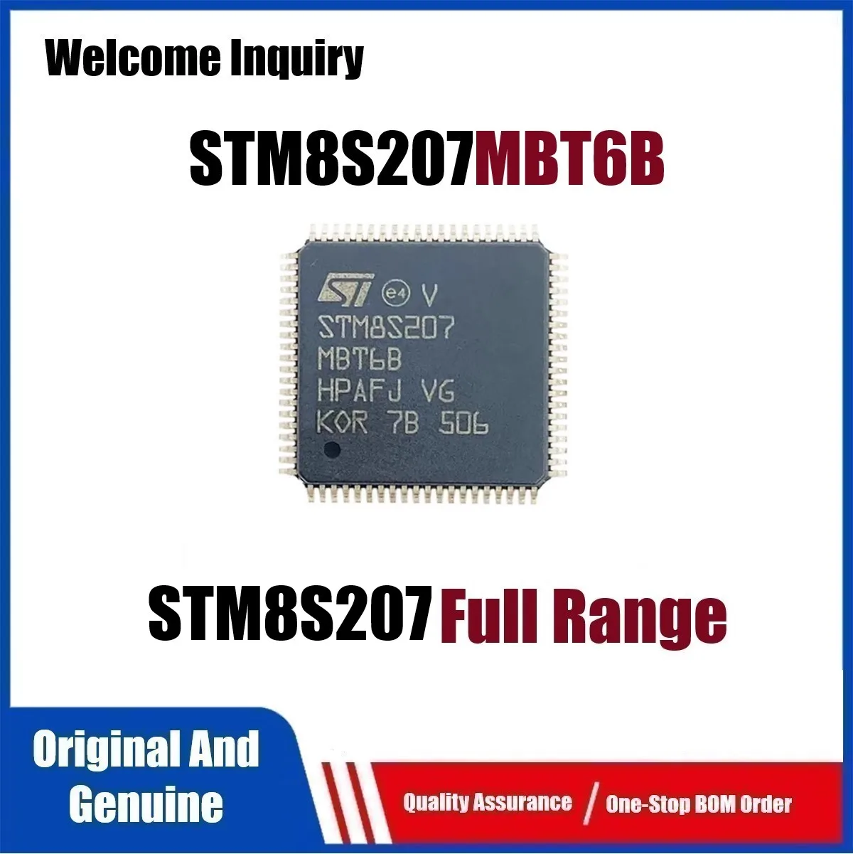 5-10Pcs/Lot New Original STM8S207MBT6B STM8S207MBT6 LQFP80 STM8S207 8-Bit Microcontroller