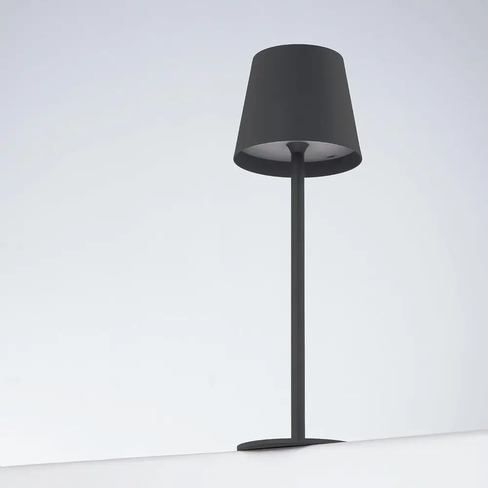 Lampe de bureau rechargeable Versa LED USB-C, batterie 5200 mAh, 3 modes de couleur, commande tactile, hauteur réglable, noir (paquet de 2)