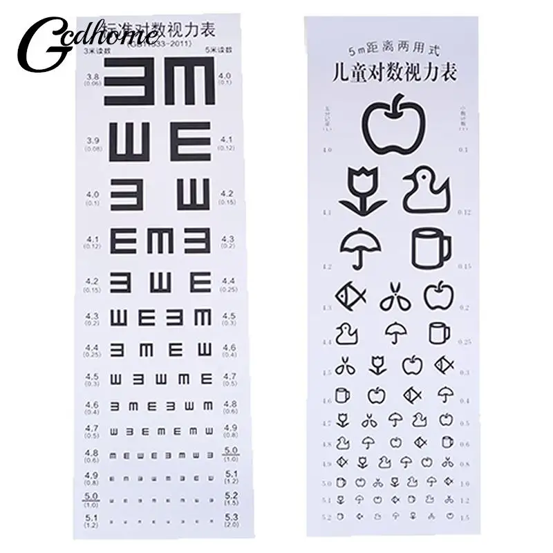 1pc Standardized Eye Chart Visual Testing Chart for Hospital