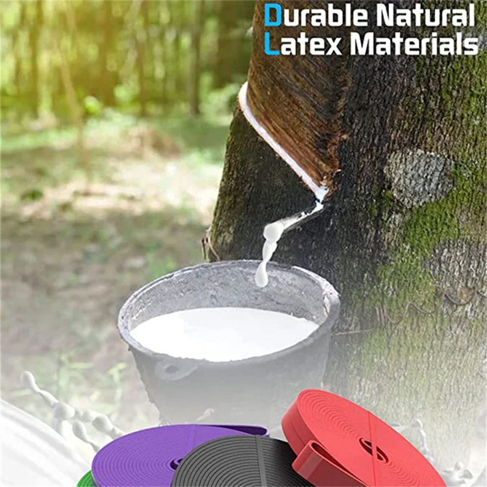 Bandas de resistencia para ejercicio, Goma elástica de látex Natural para entrenamiento, equipo de gimnasio, expansor de entrenamiento