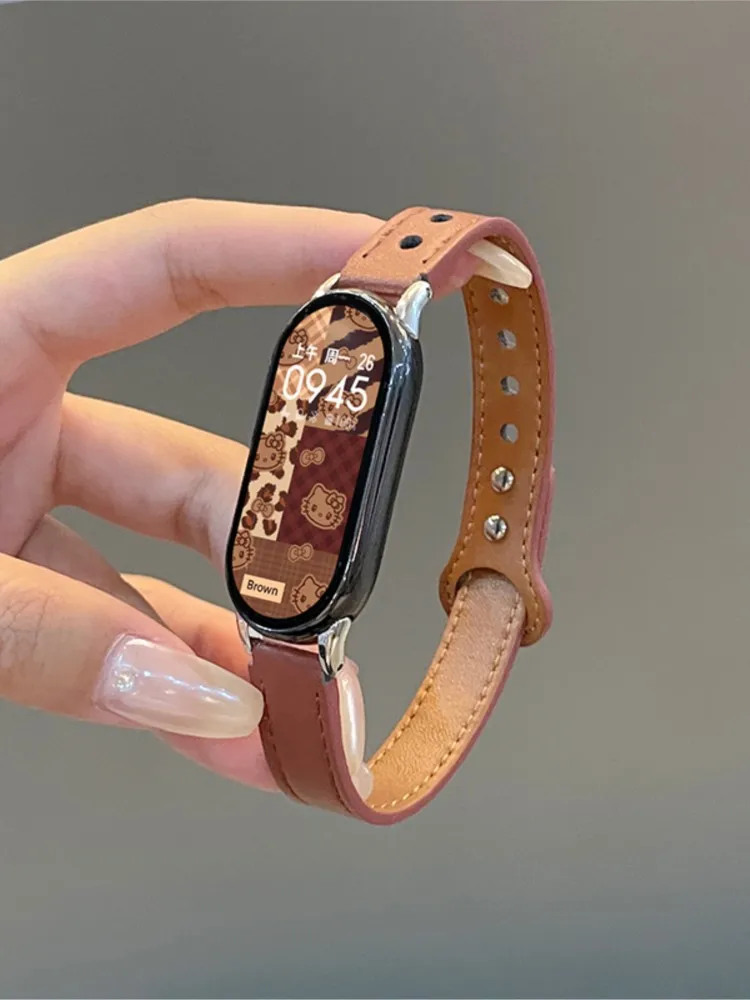 Lederarmband für Xiaomi Mi Band 10/9/8 NFC Miband Zubehör …
