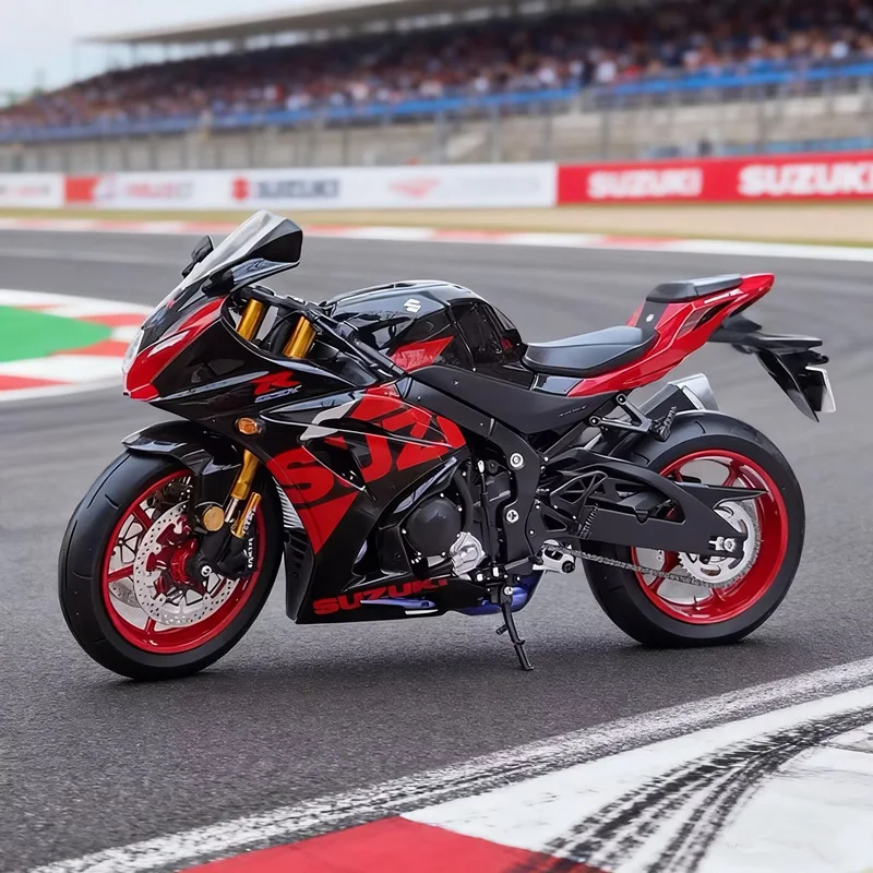 

1:12 Suzuki GSX-R1000R модель гоночного мотоцикла из сплава, литая под давлением уличная модель кроссового мотоцикла, звук и свет, детская игрушка в подарок