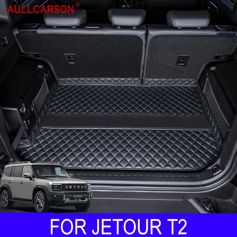 

For Chery Jetour T2 2023 2024 Single Sheet Trunk Mat Leather Durable Cargo Liner Boot Carpets Interior Cover Accessories