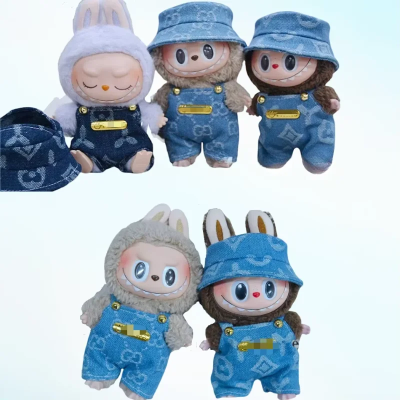 

Labubu Doll Accessories Clothes Advanced Luxury Design Sweet Woolen Suit Labubu Idol V1 V2 Dolls Clothing Accessories 15/17cm Pl