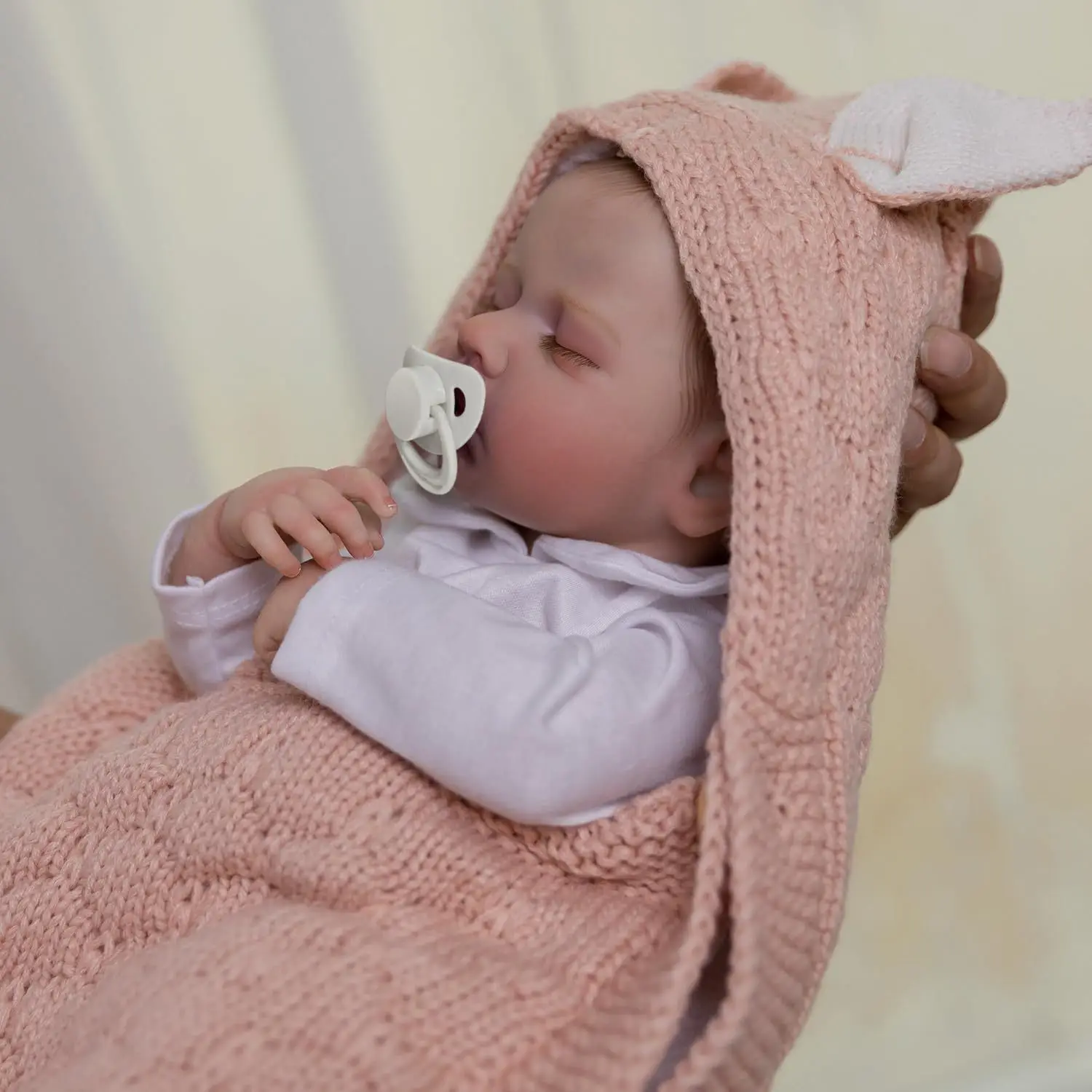 20-Zoll-künstliche Babypuppe mit weichem Kleber, reine handbemalte Reborn-Puppe, kann in ein waschbares Spielzeuggeschenk geändert werden