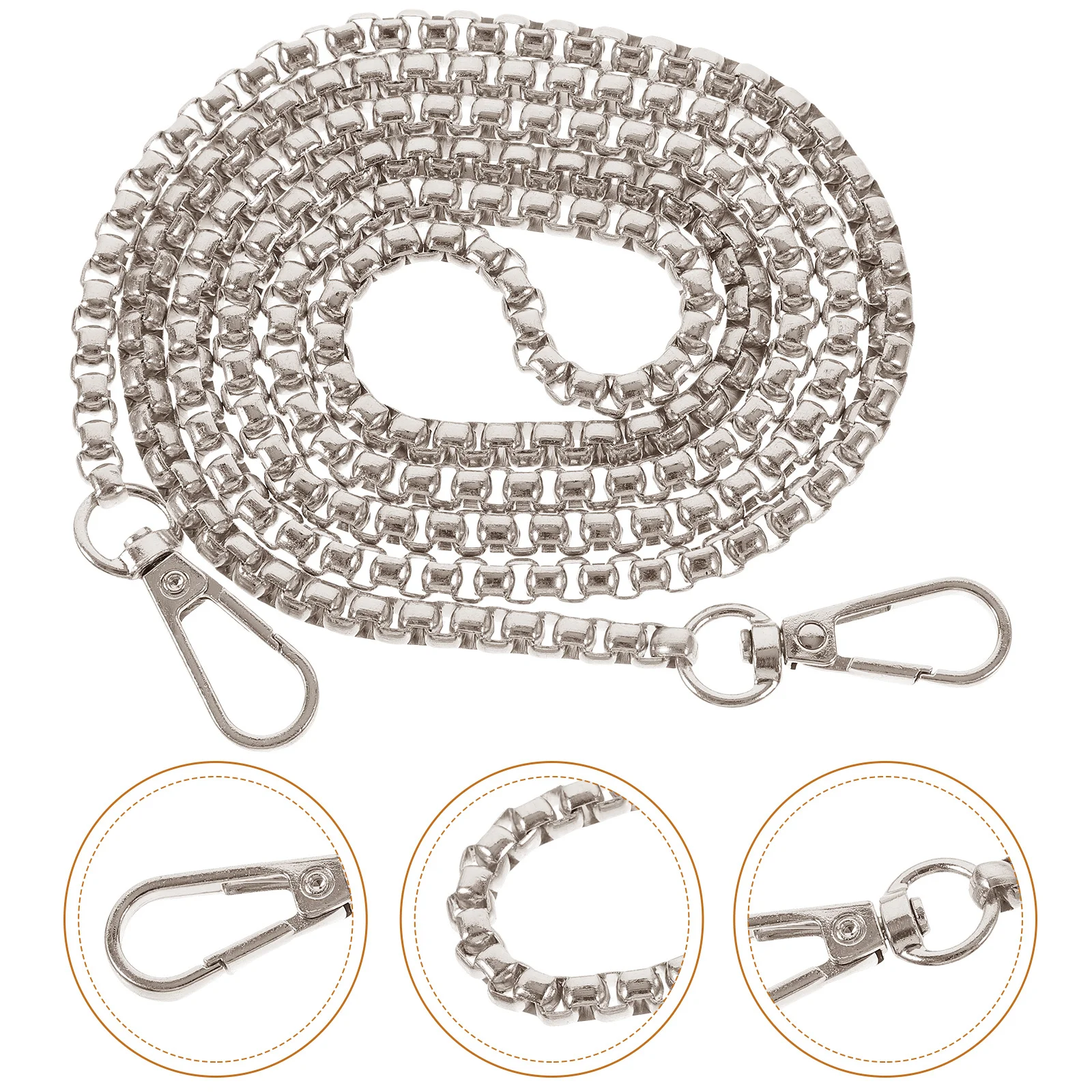 スムーズな仕上がりのバッグチェーン交換用、女性用ハンドバッグ用、シックな装飾チェーンストラップ、DIYバッグ製作用品、財布ハンドル