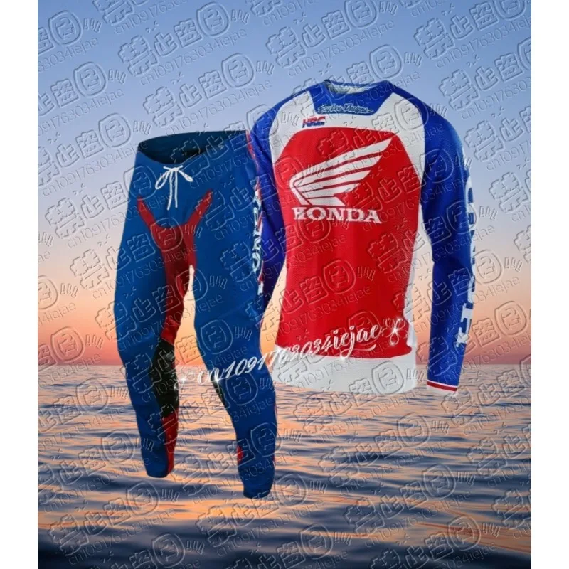 

2026 Summer Honda Men's Long Sleeve T-Shirt Quick-Dry Teen Sports Motorcycle Racing Car Brand Fashion Casual​ suit
