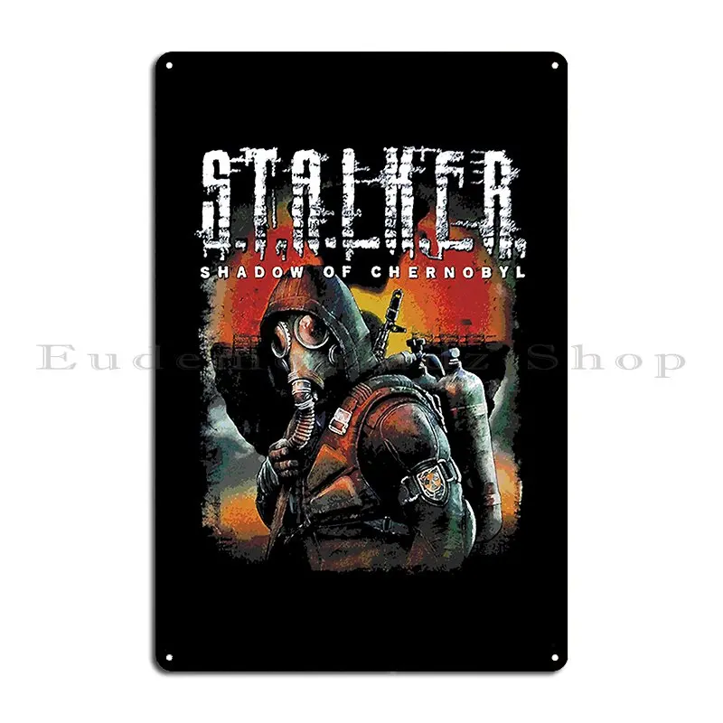 Stalker Shadow Of Chernobyl Metal Sign Home Cinema Classic Iron Garage Tin Sign Poster