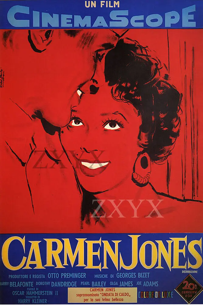 Carmen Jones Vintage Harry Belafonte Movie Poster