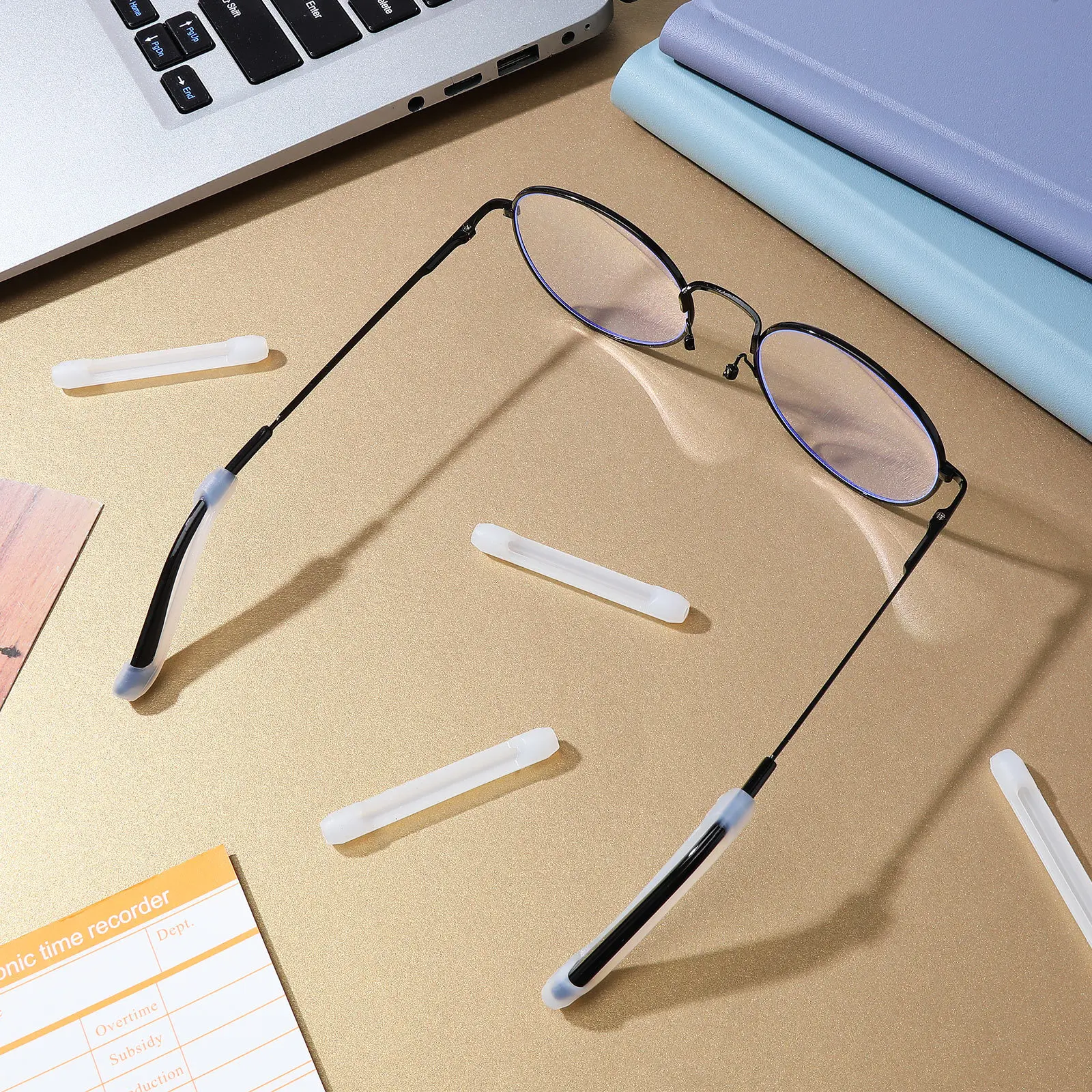 

10Pairs Eyeglass Leg Covers Anti-Slip Silicone Temple Sleeve Pieces Suitable for Running Swimming Soccer