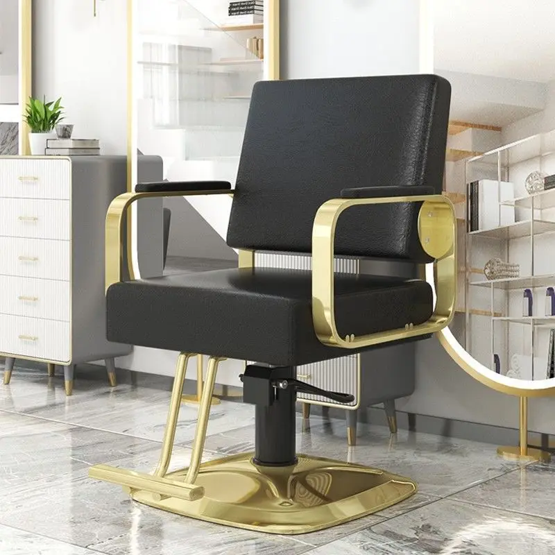 

Professional Salon Barber Chair – Height Adjustable Swivel Chair for Haircutting, Perming, Coloring and Styling