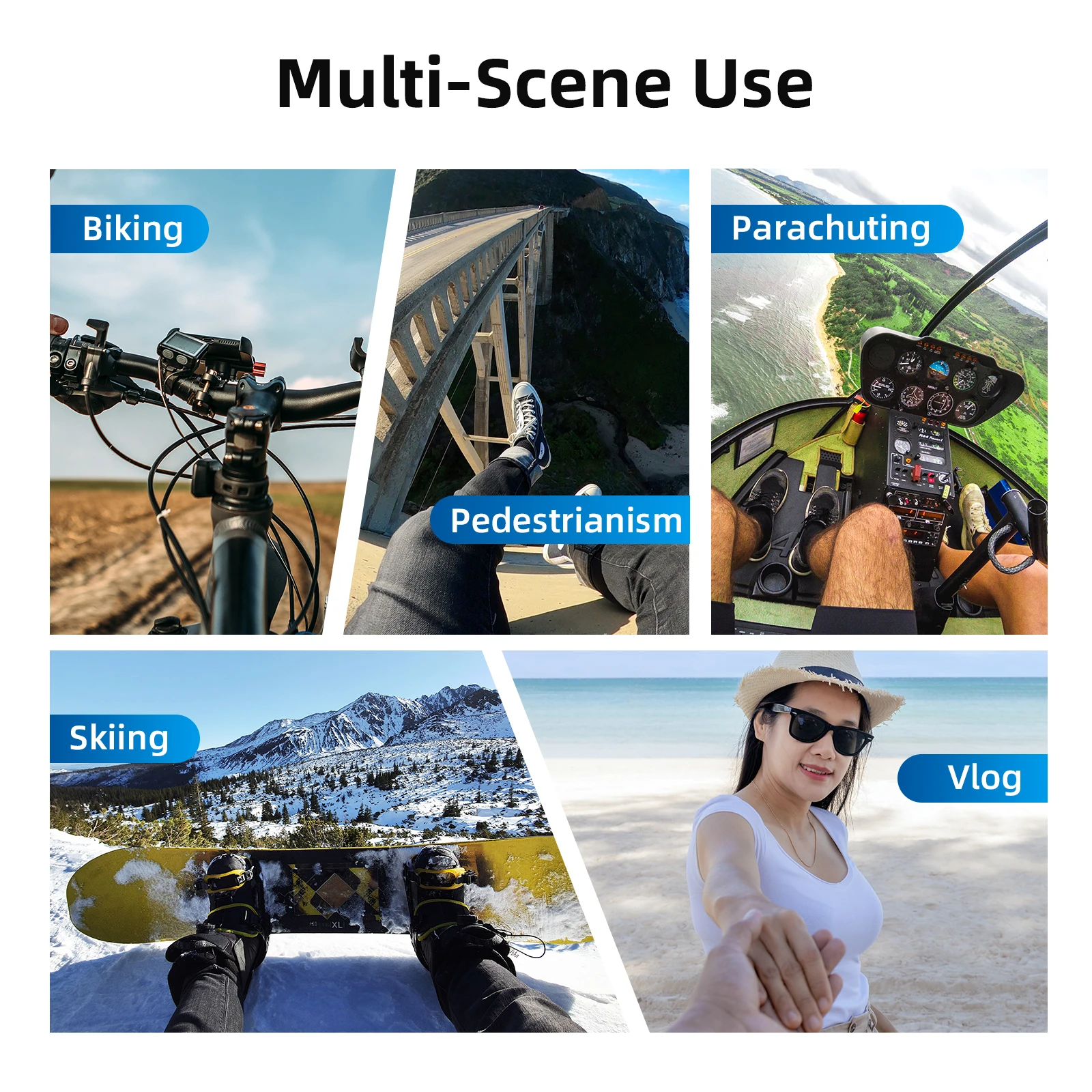 TELESIN Chest Belt Head Strap Mount Action camera mount for GoPro Hero 13 12 11 10 9 Insta360 DJI Osmo Action Camera Accessories