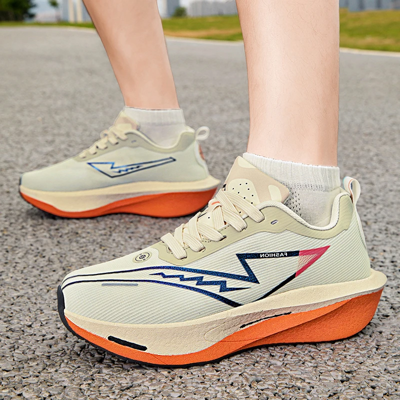 Men's Casual Sports Shoes Four Seasons Non-slip Shock-absorbing Carbon Running Shoes Women's Outdoor Breathable Sports Shoes - view 5