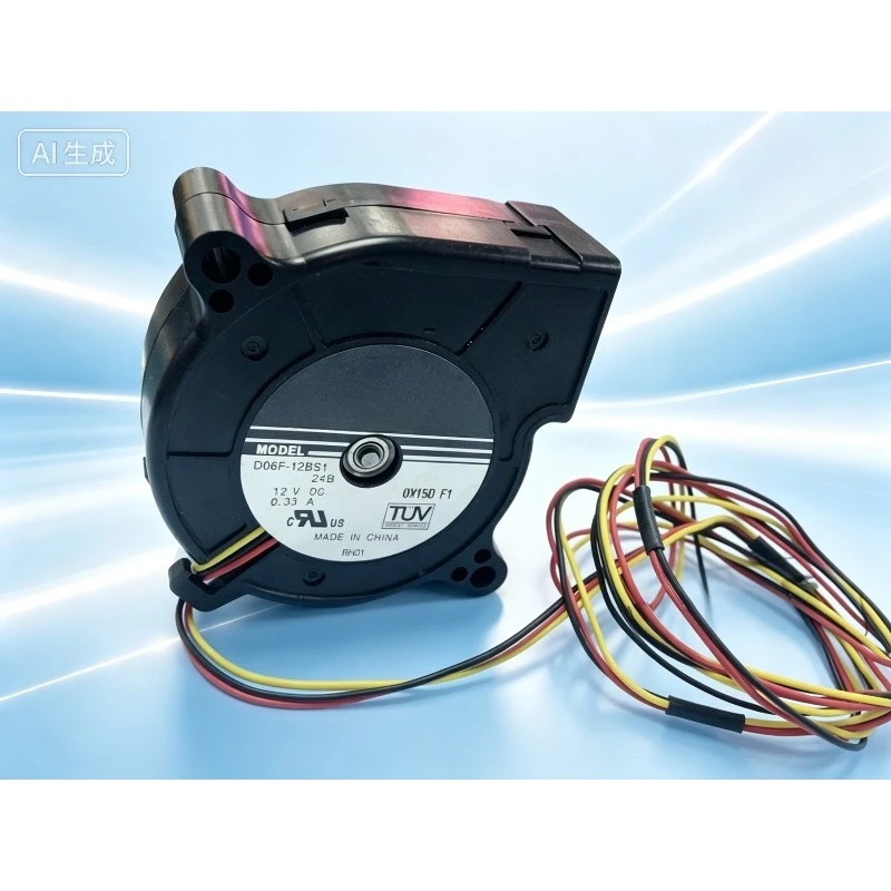 2PCS For Nidec D06F-12BS1 6025 Blower 12V 0.33A 6CM Double Ball Bearing Centrifugal Turbo Cooling Fan