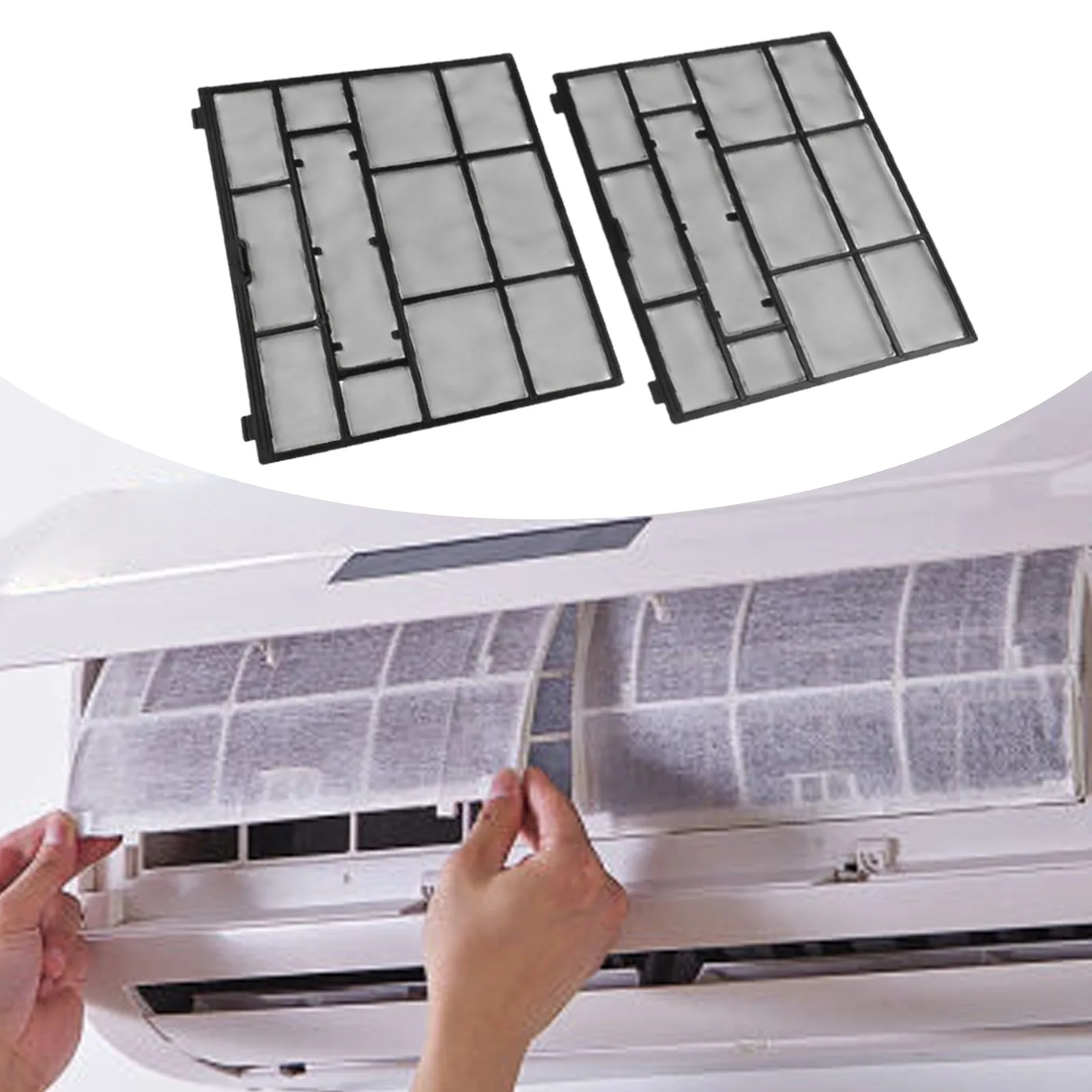 Air Conditioning Protector Air Conditioner Filter Seasonal Cleaning Sturdy Material Dustproof Design Multiple Styles Available