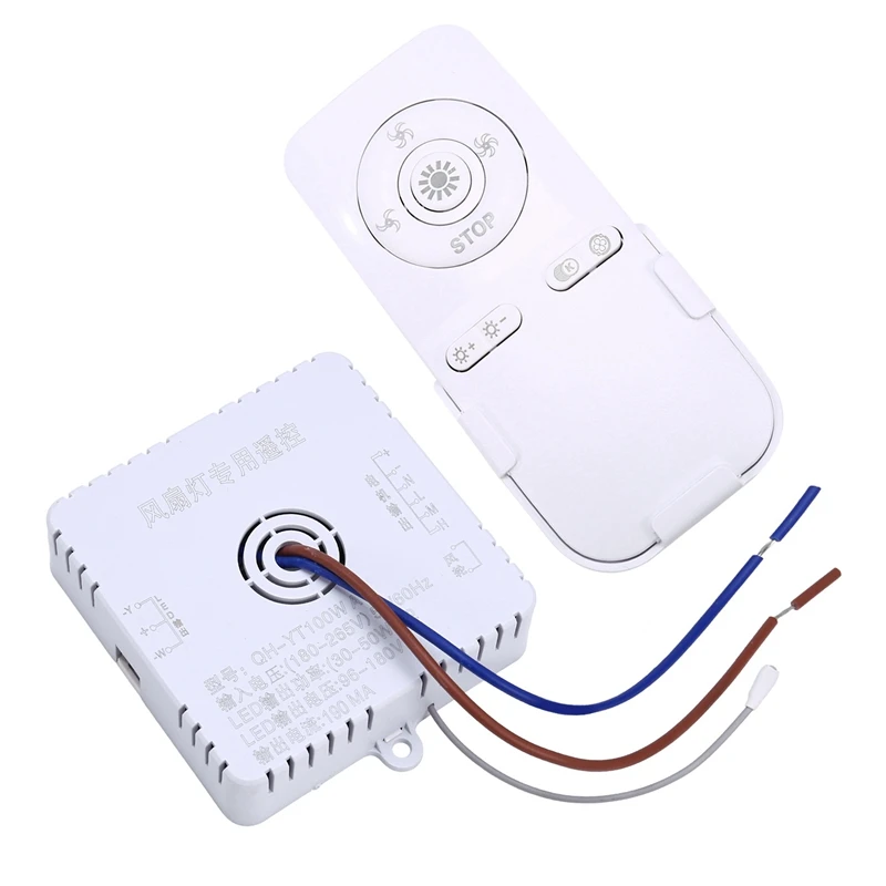 Y21A Camera da letto Ventilatore da soffitto Luce Telecomando 100W Ricevi controller Driver Ventola Accessori luce 30-50W X 2