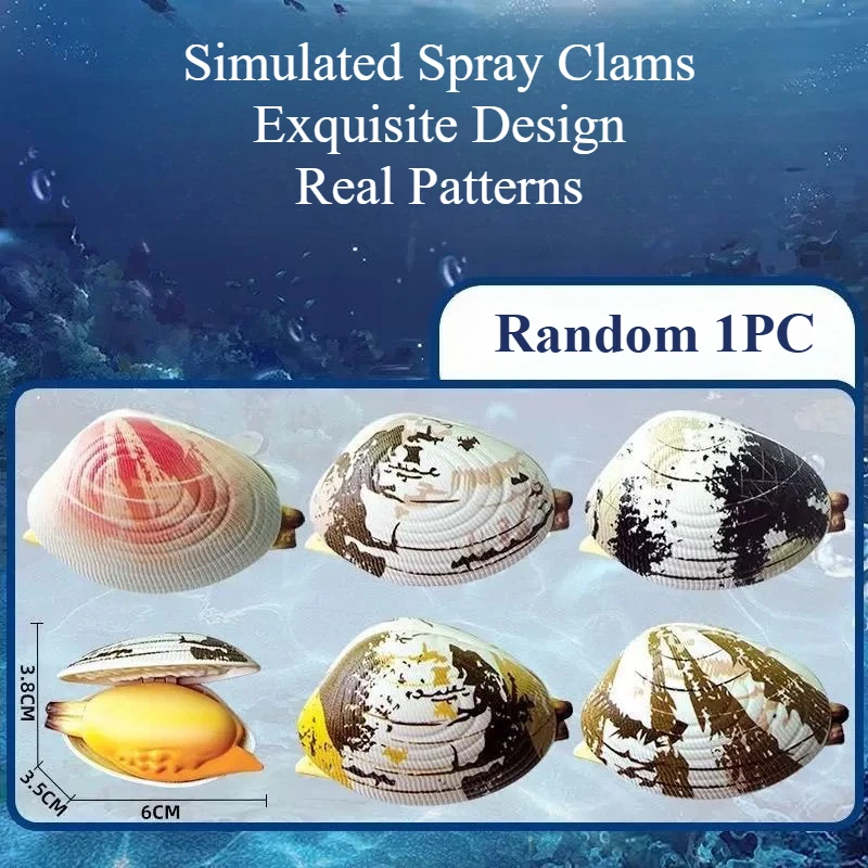 

2 Pcs Simulated Clam Water Gun Spray Prank Toy Spitting Flower Armor Children's Shell Water Gun Swimming Pool Toy