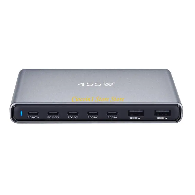 A3PC Advanced 455W Gallium Nitride Chargers Lightweight Aluminum Alloy Construction